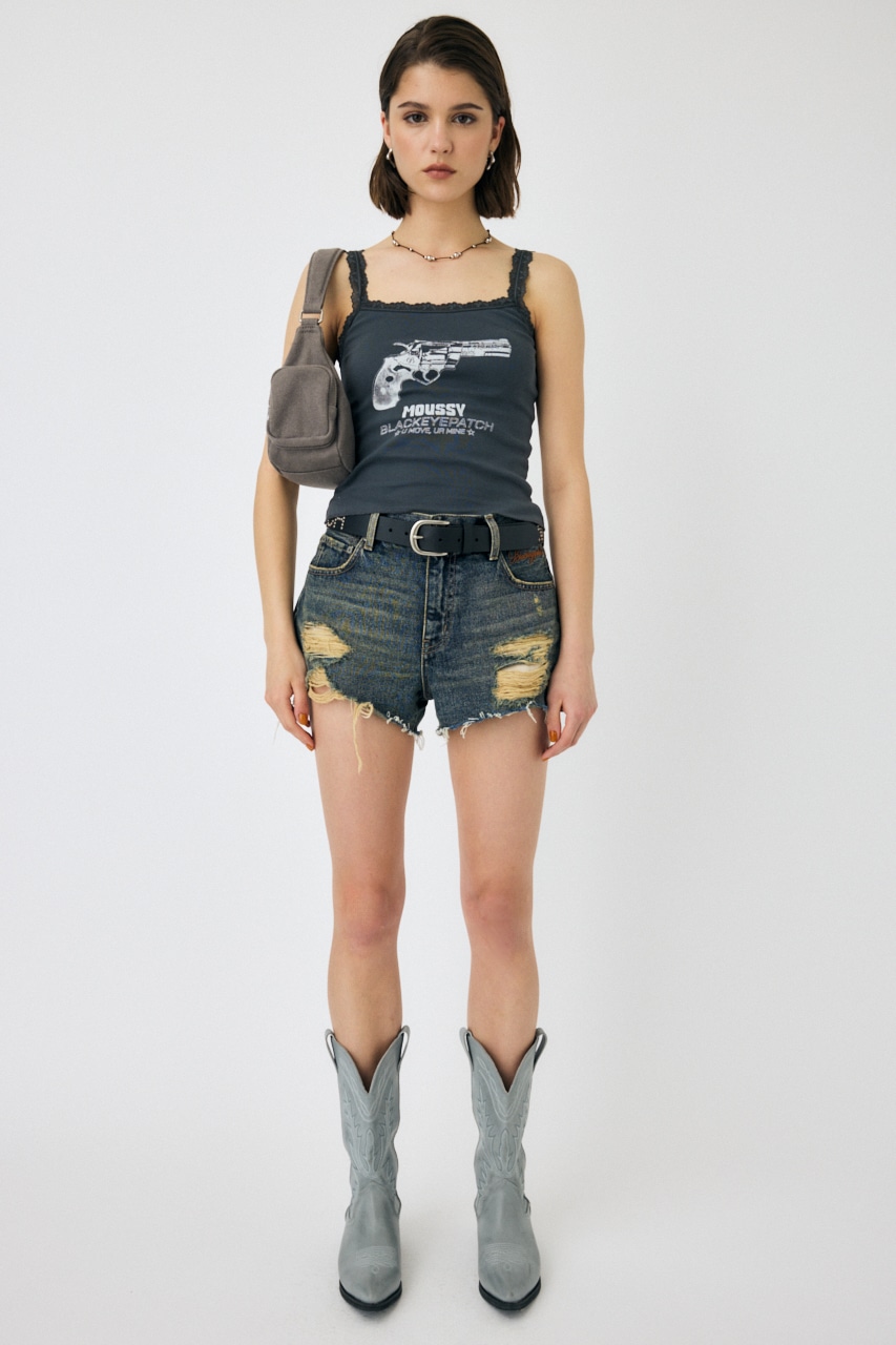 MOUSSY BEP HEART DENIM ショーツデニムsize1