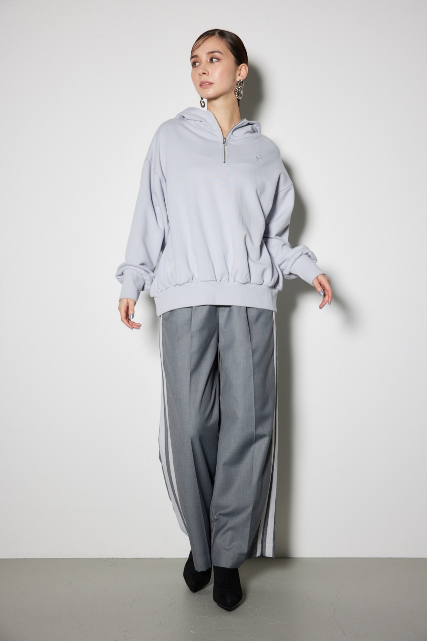 rienda | Bigパーカーロゴスウェットトップス (Tシャツ・カットソー