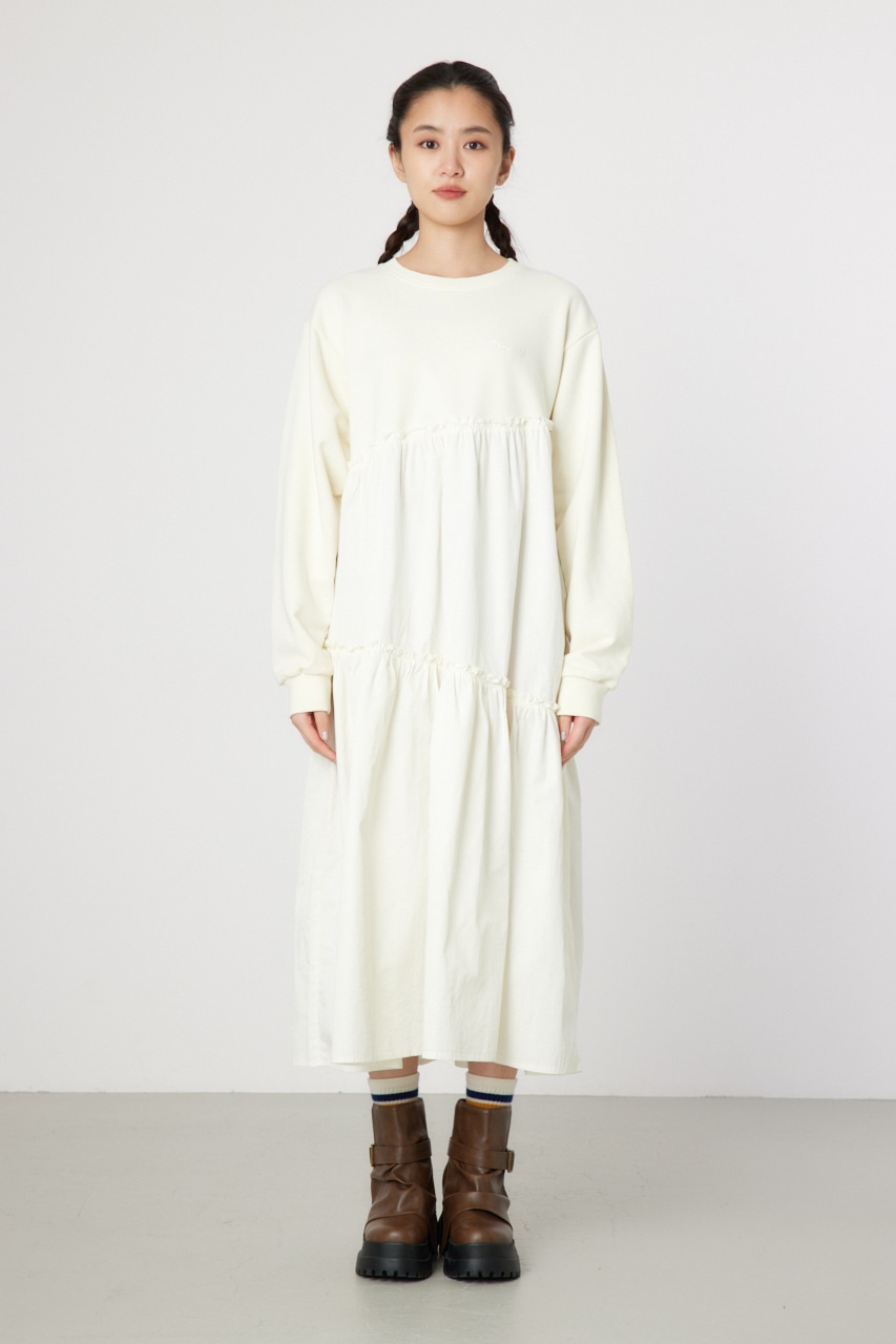 RODEO CROWNS WIDE BOWL | ピグメント布帛ドッキングワンピース