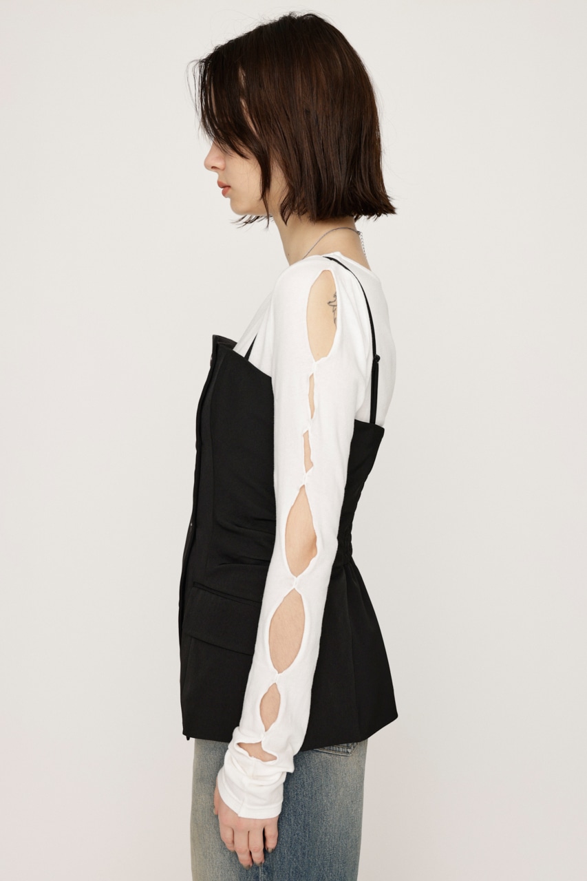 SLY | ASYMMETRY MANISH BUSTIER (キャミソール ) |SHEL'TTER WEBSTORE