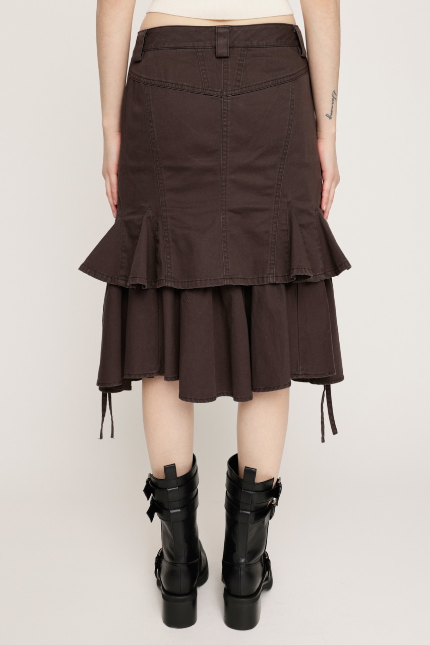 SLY | L／W WASHED MIDDLE MERMAID スカート (スカート(ミディアム