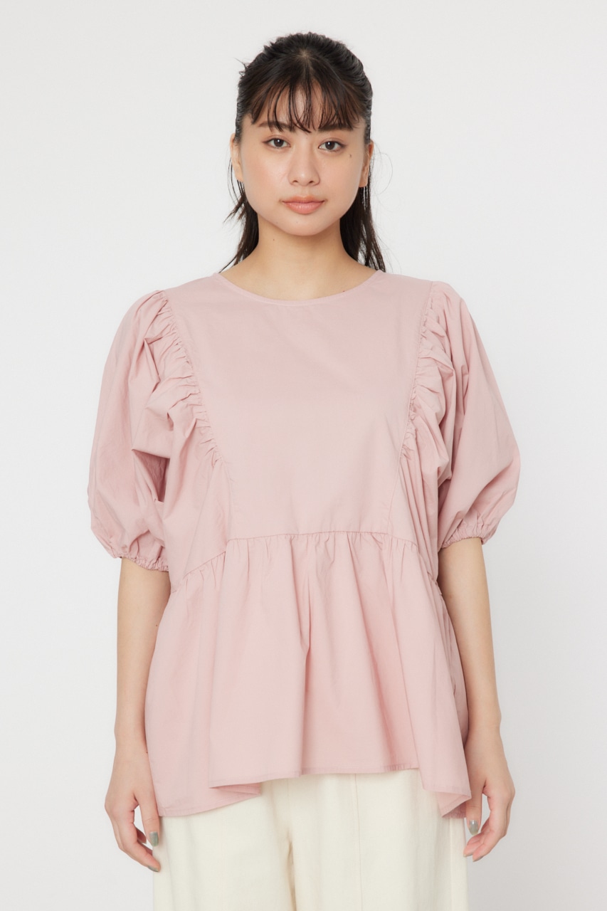 RODEO CROWNS WIDE BOWL | 袖ボリュームペプラムトップス (シャツ