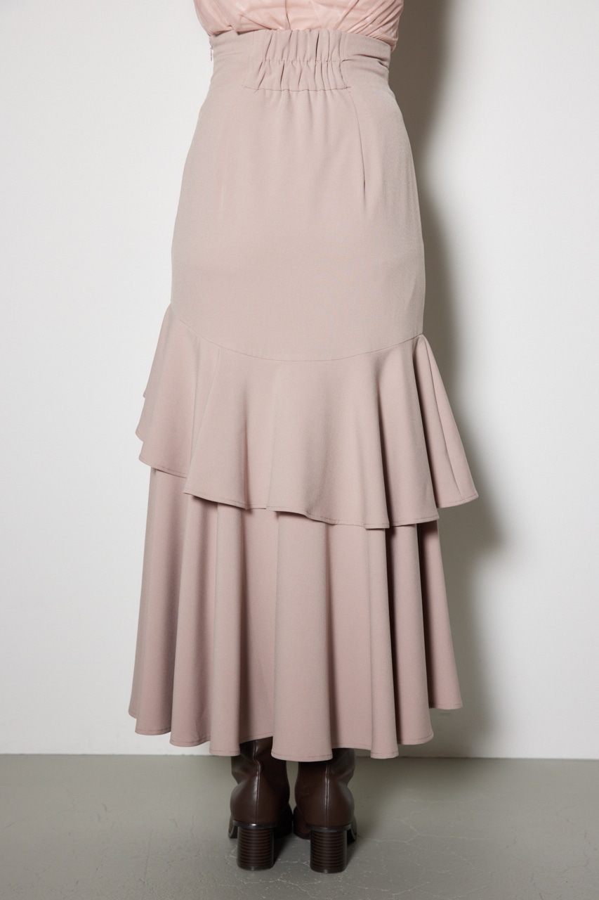 rienda | ダブルフリルスリットスコートショートパンツ (ショート