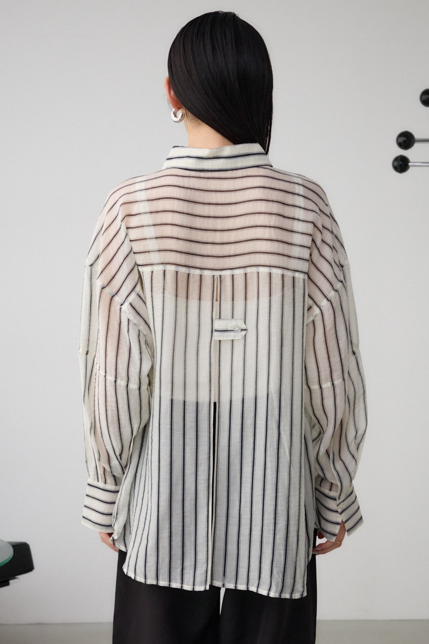 AZUL BY MOUSSY | バックスリットシアーオーバーシャツ (シャツ