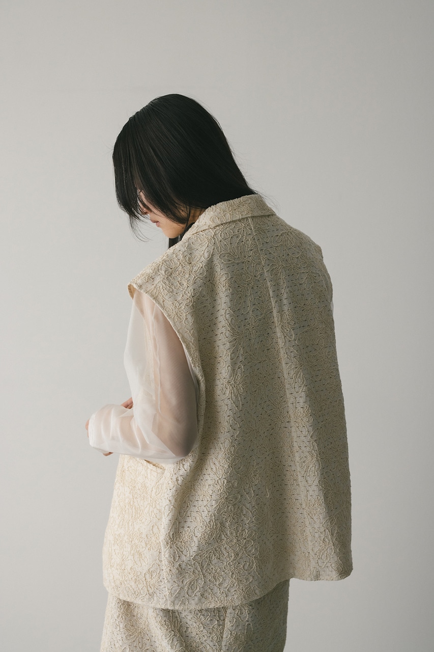 STYLEMIXER | エンブロイダリーレースベスト (ベスト ) |SHEL'TTER