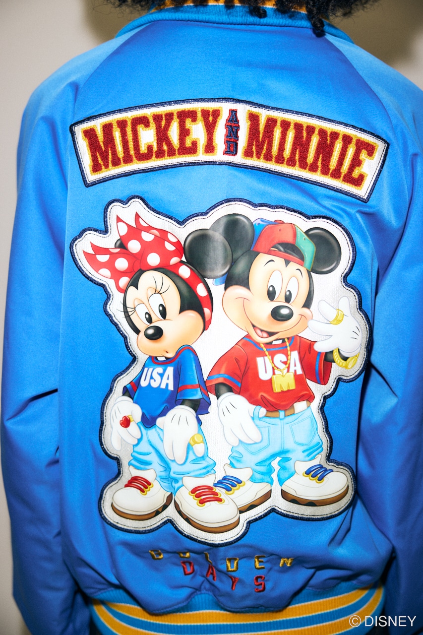 Disney SERIES CREATED by MUS | MD BACKWARDS バーシティジャケット