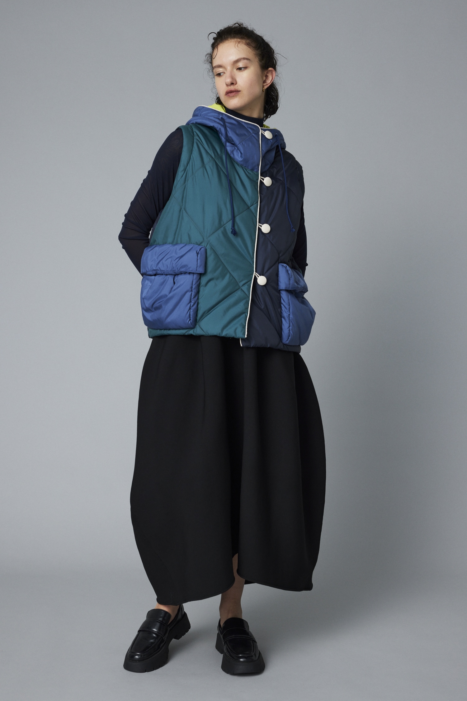 HeRIN.CYE | Solid body pocket vest (ベスト ) |SHEL'TTER WEBSTORE