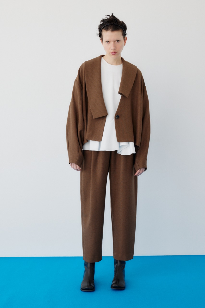 HeRIN.CYE | Asymmetry collar jacket (ジャケット ) |SHEL'TTER WEBSTORE