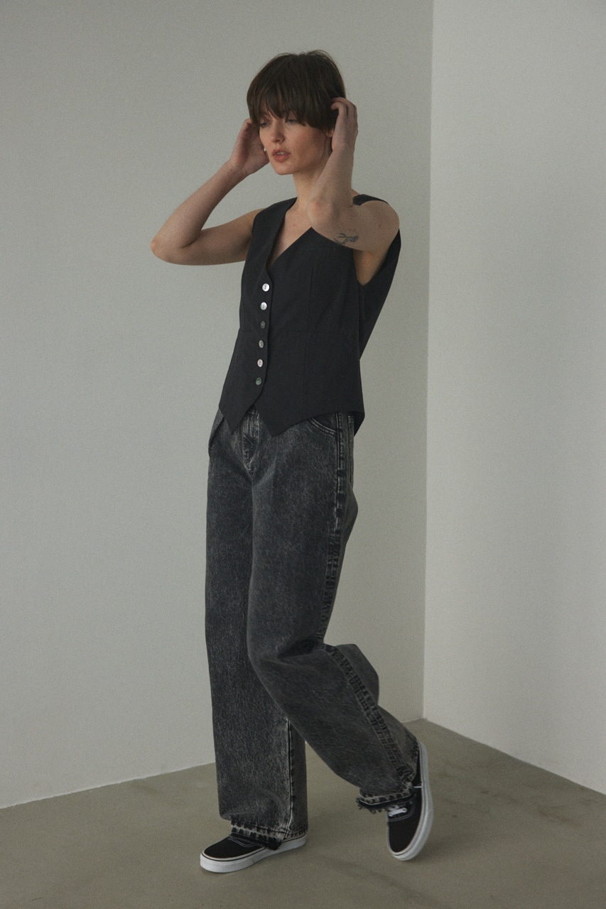 BLACK BY MOUSSY | tuck cocoon denim (ワイド ) |SHEL'TTER WEBSTORE