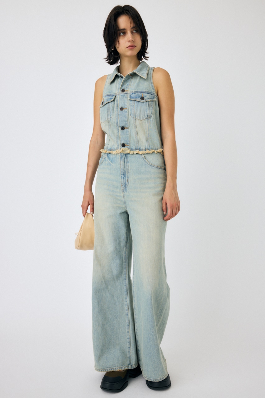 MOUSSY | SLEEVELESS REMAKE ジャンプスーツ (オールインワン ) |SHEL