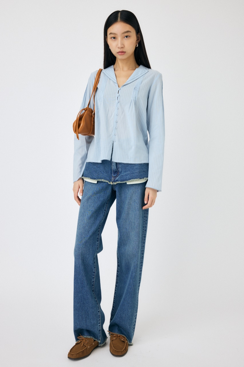 MOUSSY | COTTON PINTUCK ブラウス (シャツ・ブラウス ) |SHEL'TTER