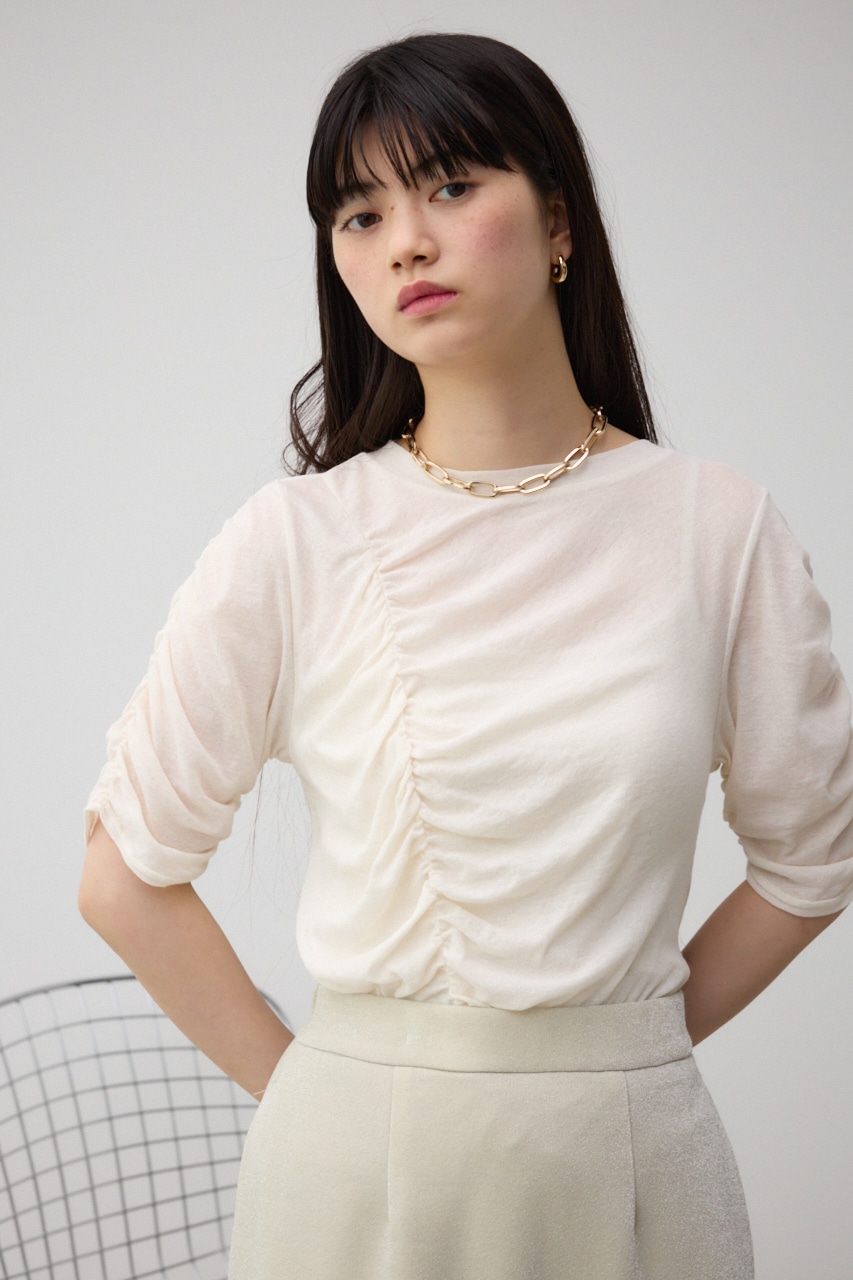 AZUL BY MOUSSY | シャーリングスキントップス (Tシャツ・カットソー