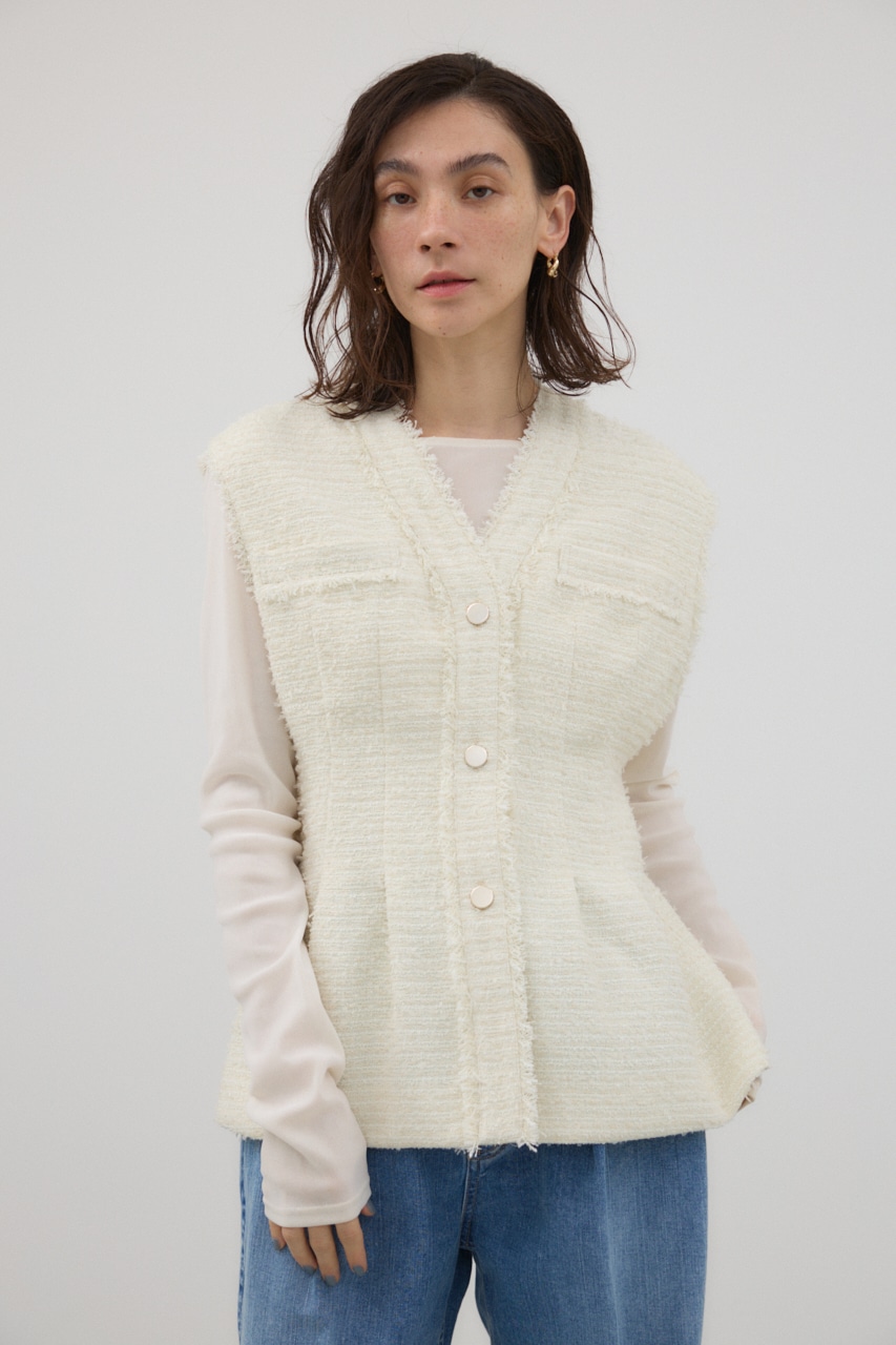 crie conforto | カーヴィーツイードジレ (ベスト ) |SHEL'TTER WEBSTORE