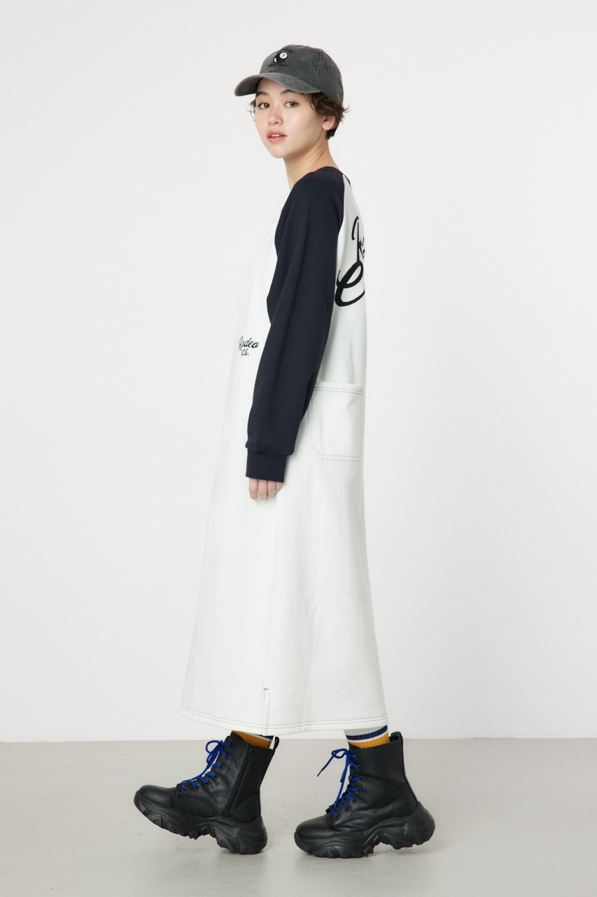 RODEO CROWNS WIDE BOWL | ラグランカラーステッチワンピース