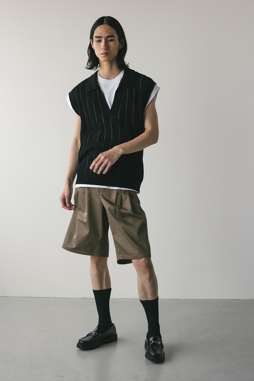 STYLEMIXER | フロントベルトハーフパンツ (ショートパンツ ) |SHEL