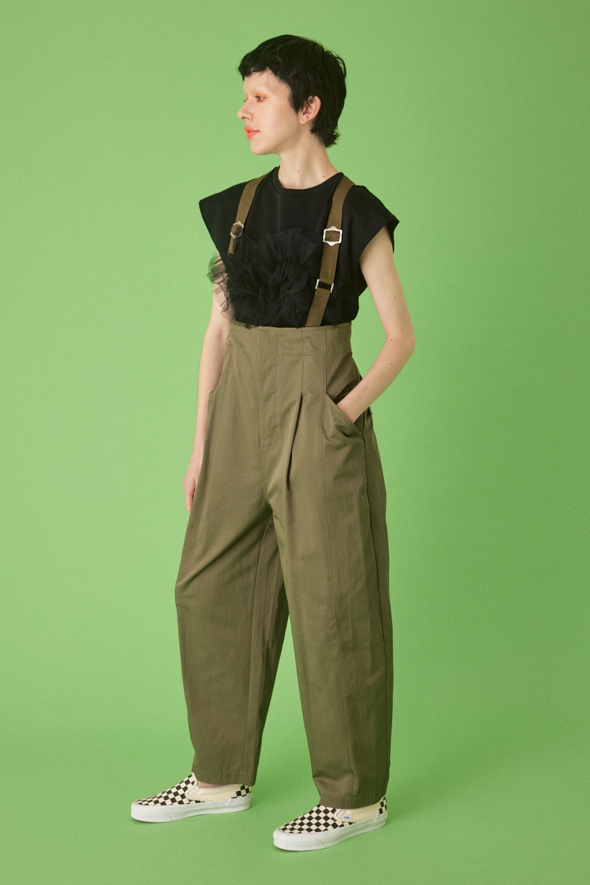 HeRIN.CYE | Suspender pants (ワンピース(ミニ・ミディアム） ) |SHEL