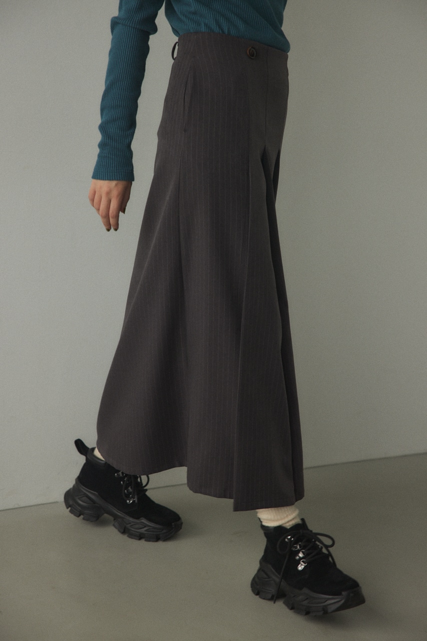 BLACK BY MOUSSY | asymmetry tuck skirt (スカート(ロング) ) |SHEL