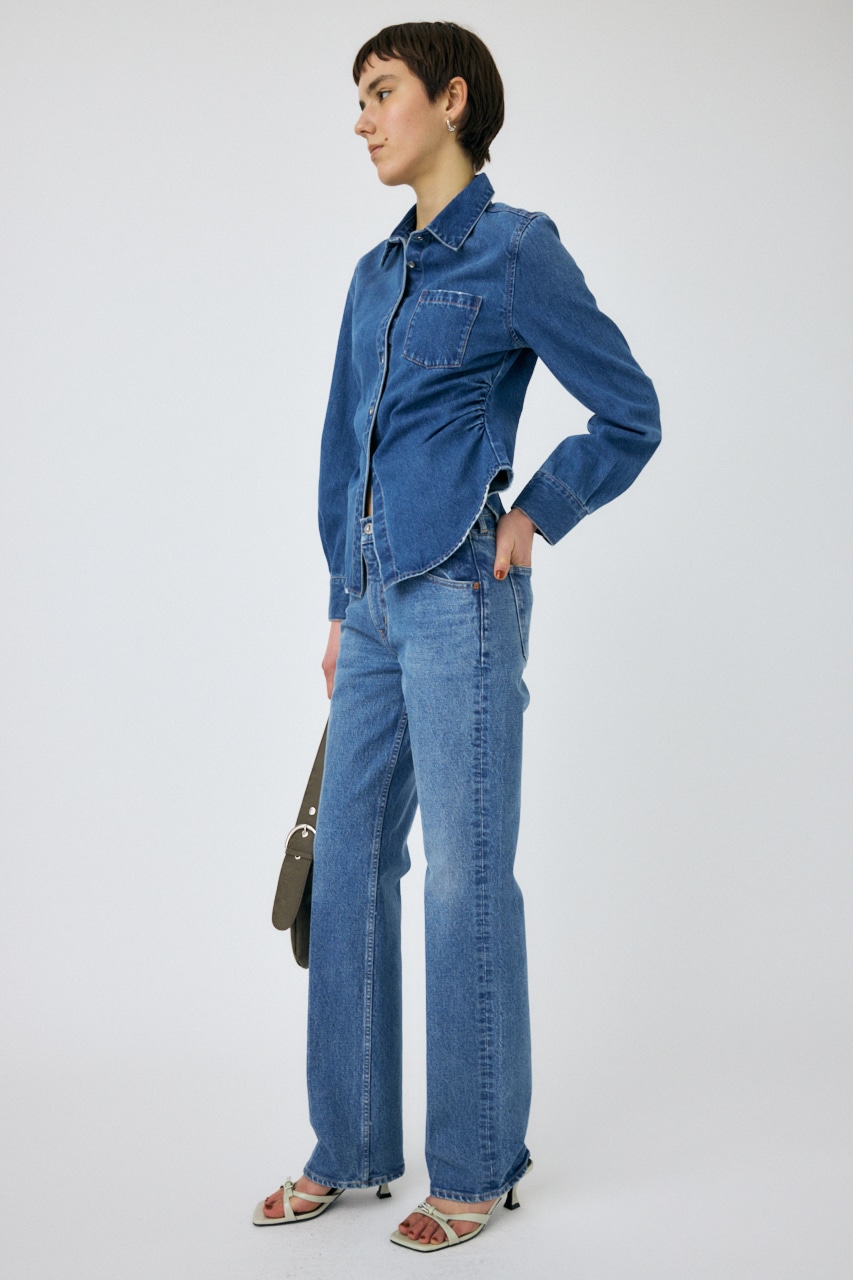 MOUSSY | WAIST FIT デニムシャツ (シャツ・ブラウス ) |SHEL'TTER