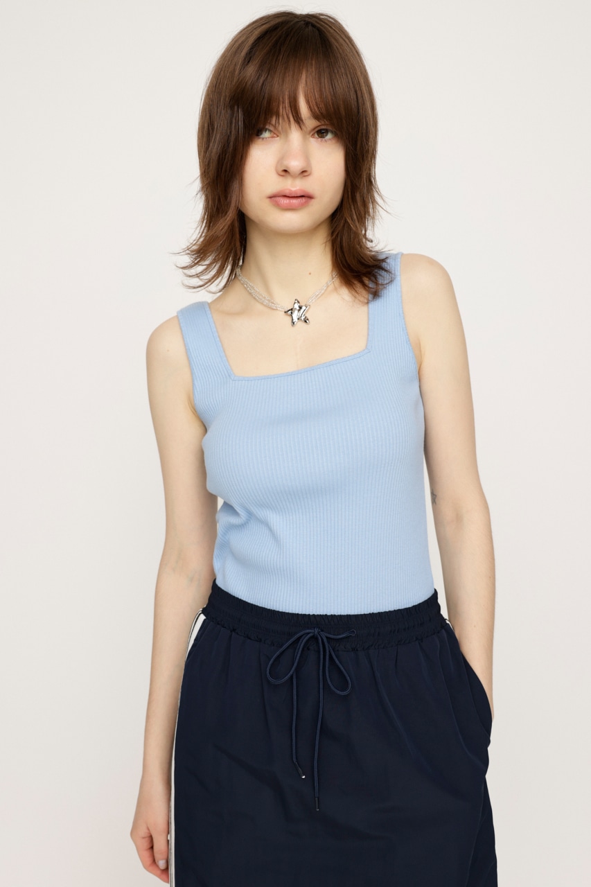 CHANELストライプ ニットタンクトップ CHANELストライプのタンクトップ