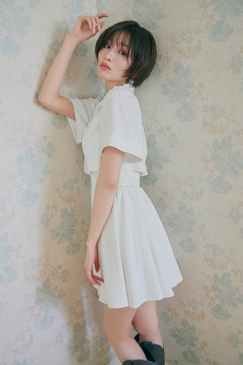 rienda | 【岡崎紗絵さん着用アイテム】バストフレアミニワンピース