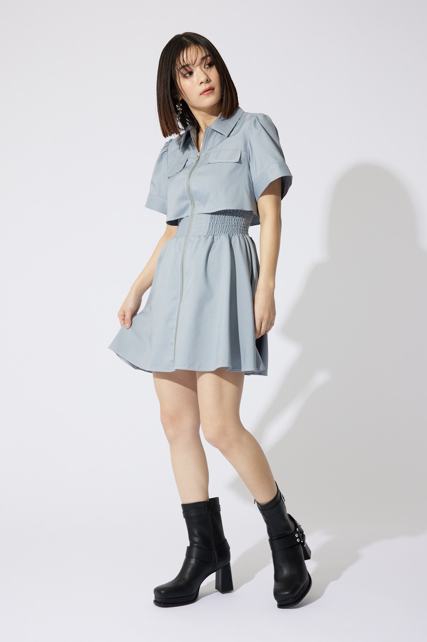 rienda | 【岡崎紗絵さん着用アイテム】バストフレアミニワンピース