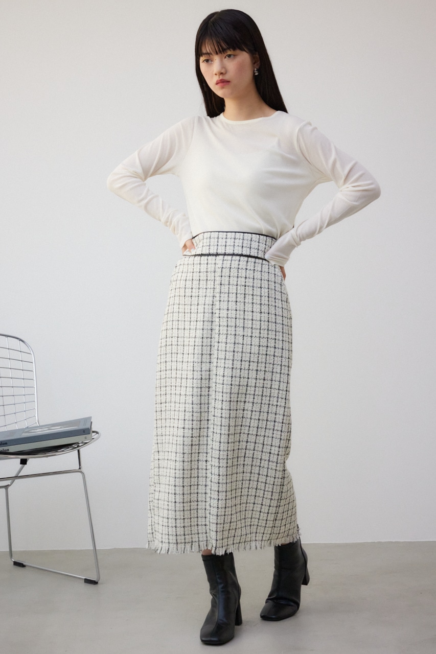 AZUL BY MOUSSY | ツイードタイトスカート (スカート(ロング) ) |SHEL