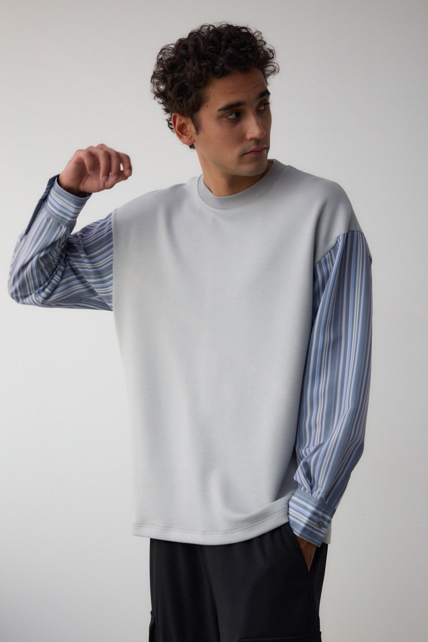 AZUL BY MOUSSY | シャツレイヤードポンチトップス (Tシャツ