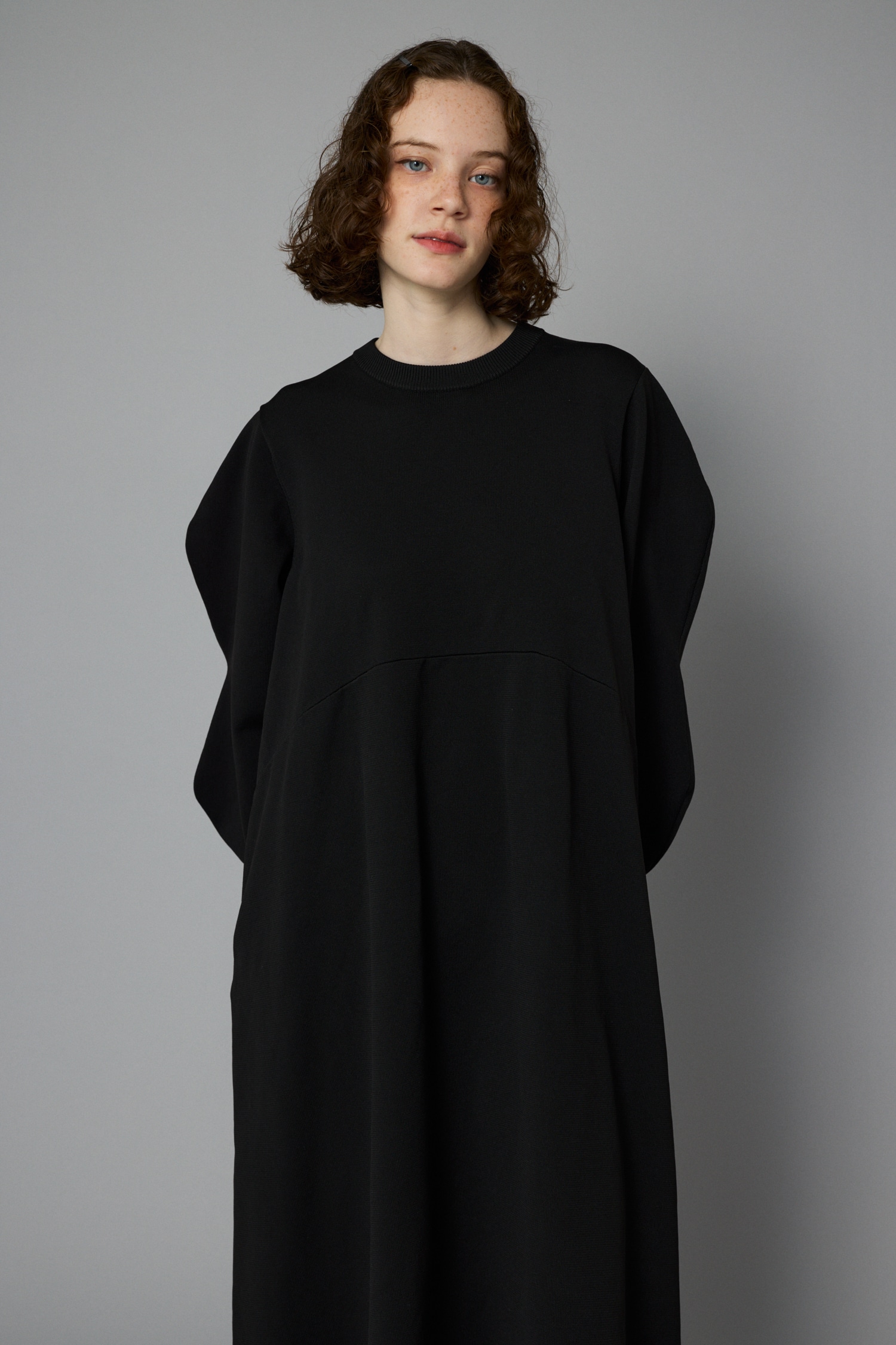 HeRIN.CYE | Mountain sleeve docking dress (ワンピース(ミニ