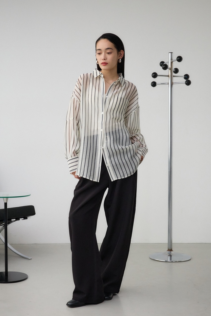 AZUL BY MOUSSY | バックスリットシアーオーバーシャツ (シャツ