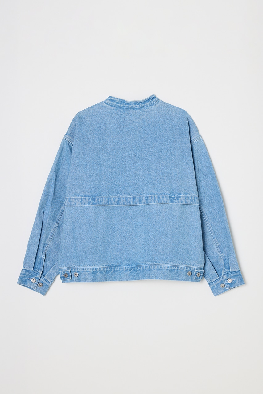 STYLEMIXER | ノーカラーデニムジャケット (デニムジャケット ) |SHEL