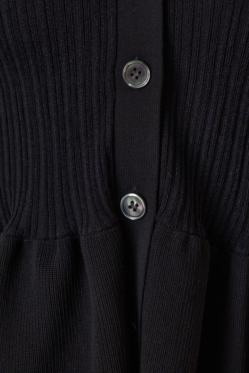 AZUL BY MOUSSY | シアードッキングペプラムカーディガン