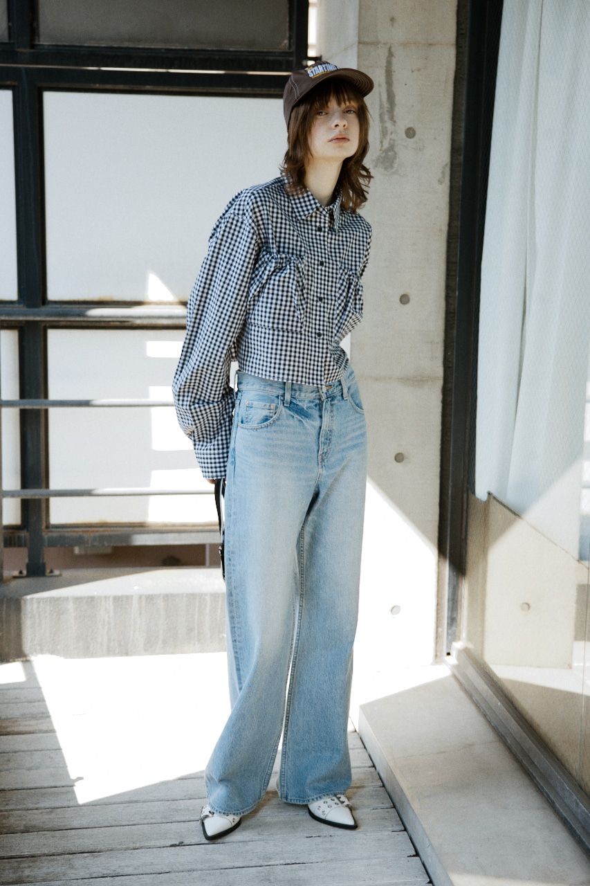 SLY | GATHER POCKET CROPPED シャツ (シャツ・ブラウス ) |SHEL'TTER