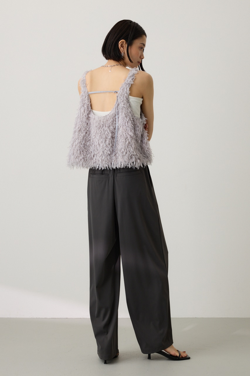 crie conforto | フェザーヤーンベスト (タンクトップ ) |SHEL'TTER