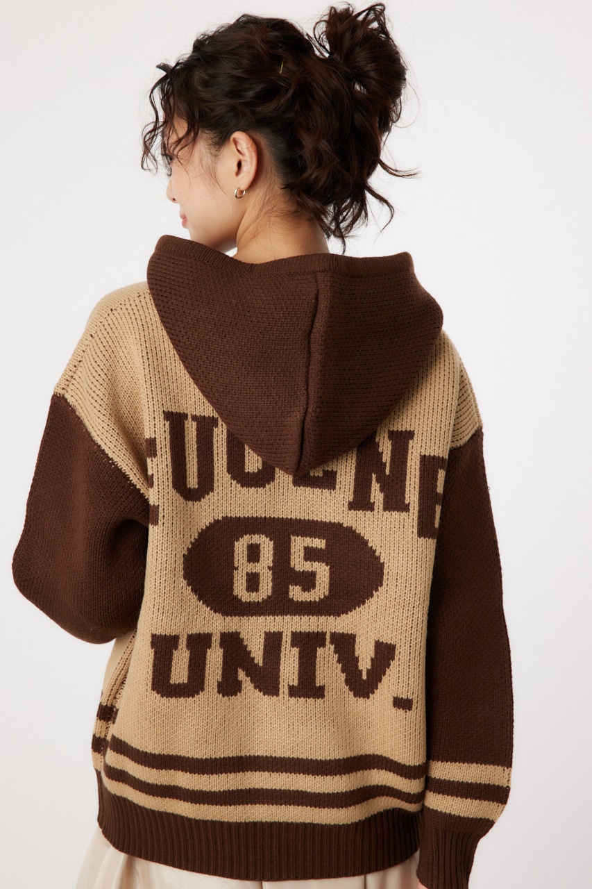 RODEO CROWNS WIDE BOWL | カレッジニットジップアップパーカー