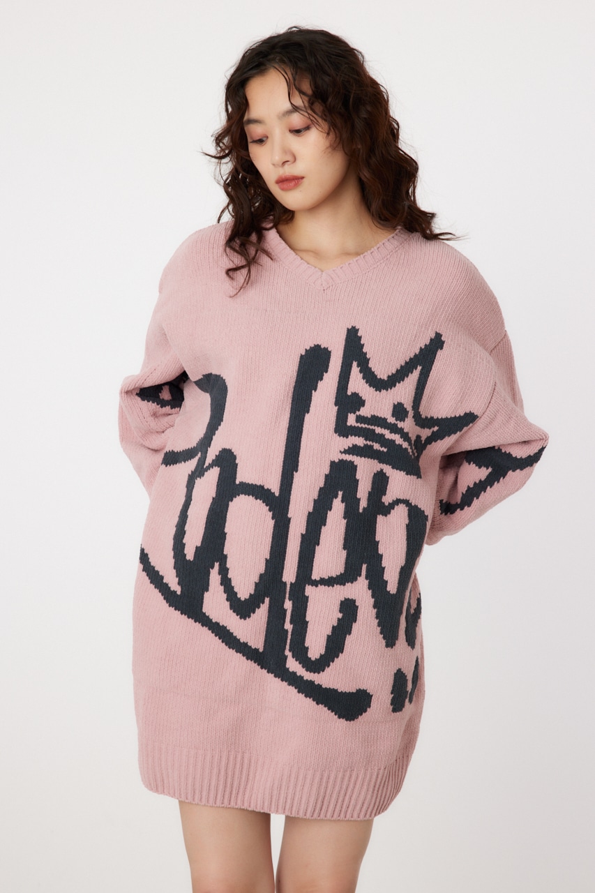 RODEO CROWNS WIDE BOWL | 2WAY モールロゴニットワンピース