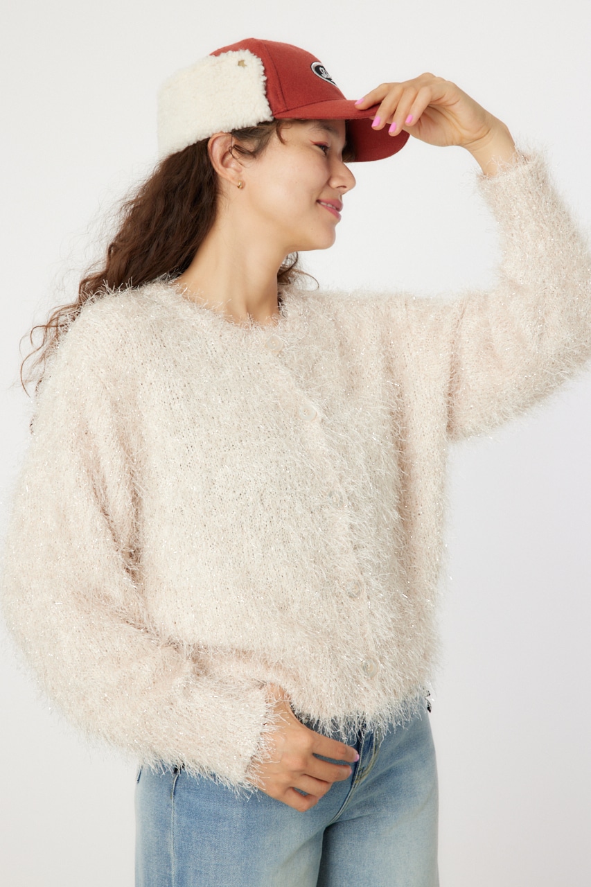 RODEO CROWNS WIDE BOWL | ラメシャギーニットカーディガン