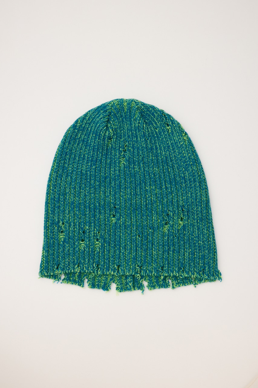 RODEO CROWNS WIDE BOWL | MIXダメージニットビーニー (帽子 ) |SHEL