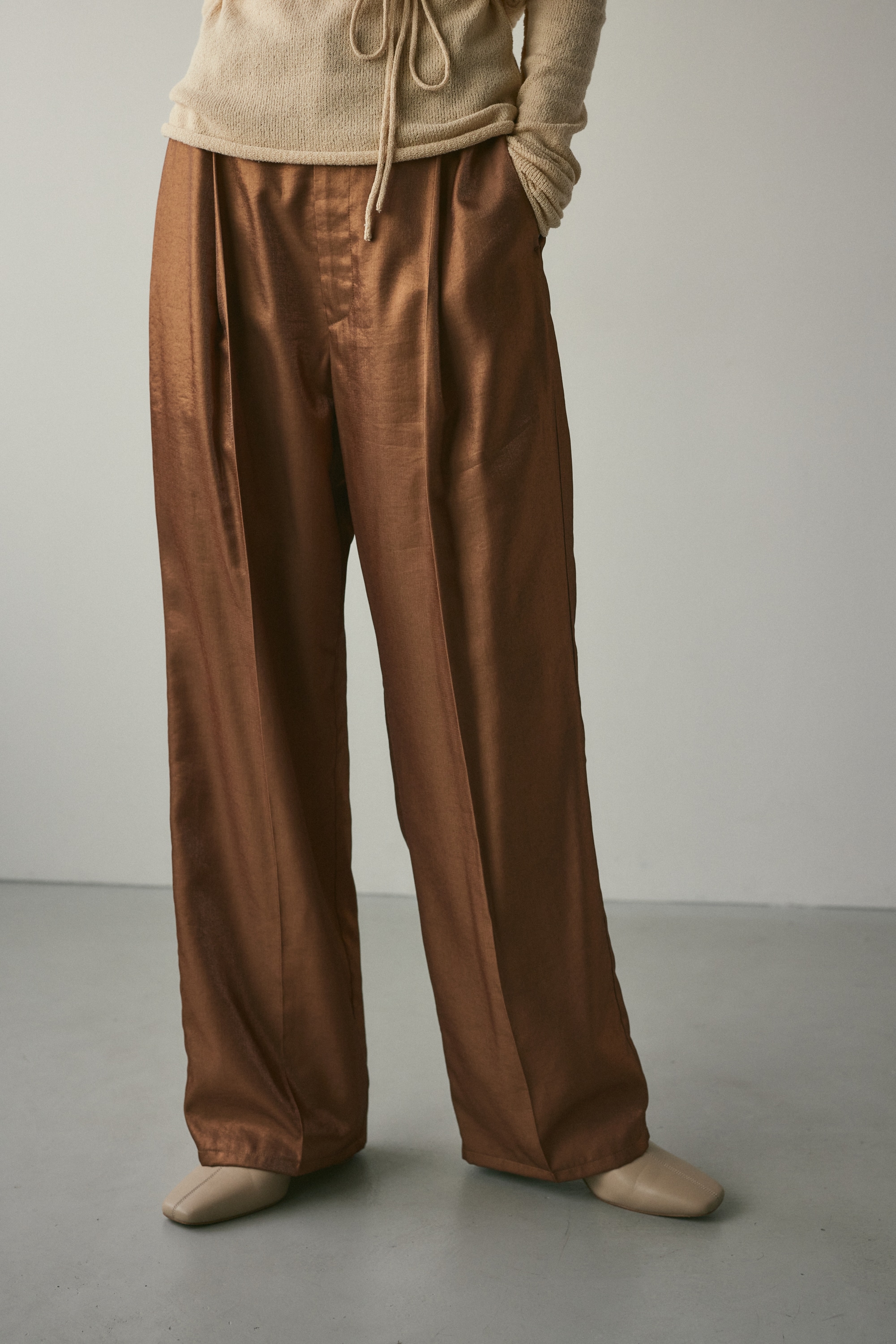 STYLEMIXER | サテンタックパンツ (パンツ ) |SHEL'TTER WEBSTORE