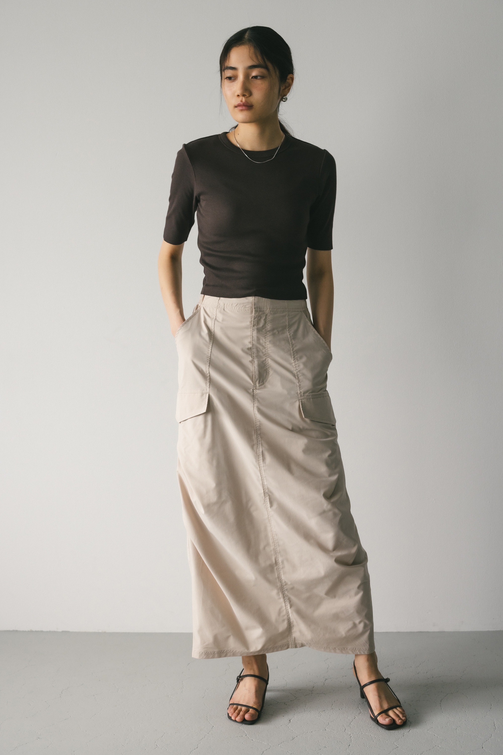 STYLEMIXER | タックカーゴスカート (スカート(ロング) ) |SHEL'TTER