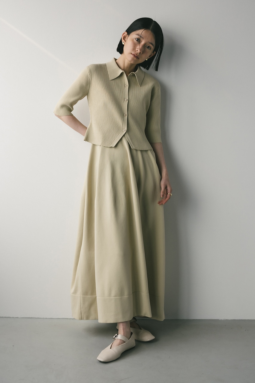 STYLEMIXER | 2ピースハーフスリーブポロニットワンピース (ワンピース