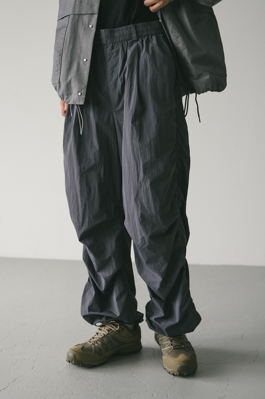 STYLEMIXER | サイドギャザーナイロンパンツ (パンツ ) |SHEL'TTER