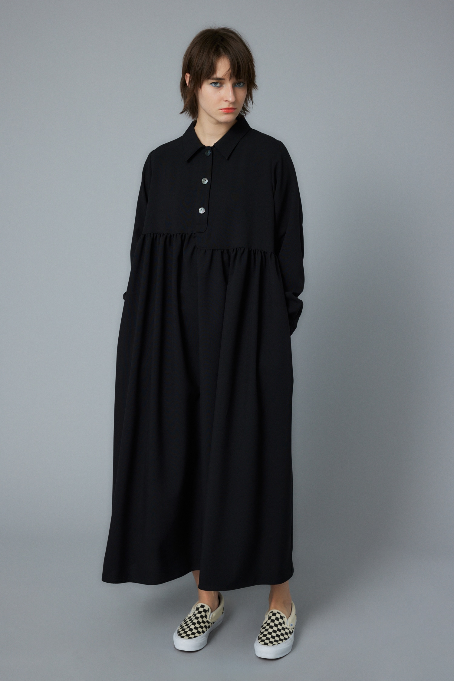 HeRIN.CYE | Volume shirt dress (ワンピース(ミニ・ミディアム