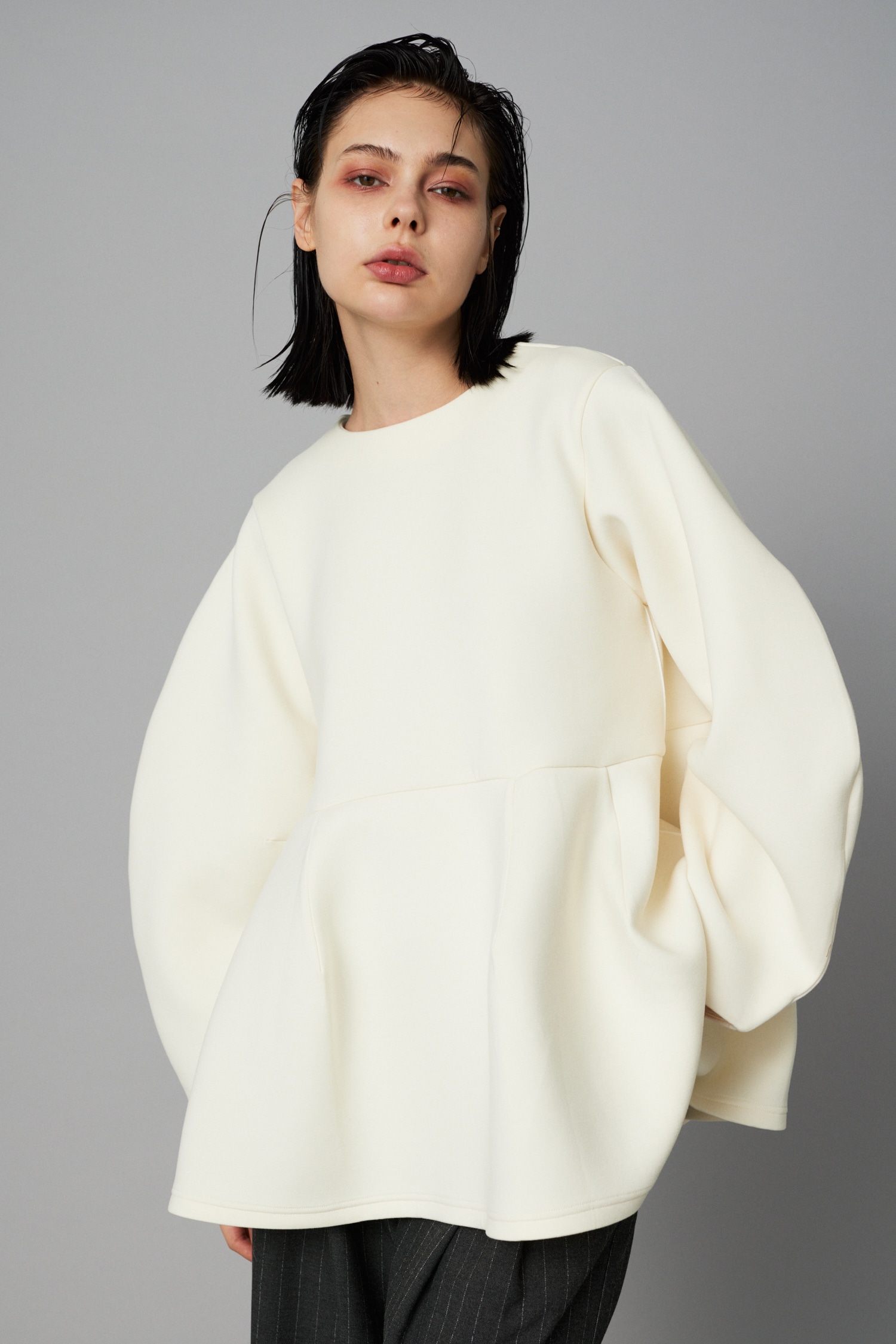 HeRIN.CYE | Feels piping tops (Tシャツ・カットソー(長袖) ) |SHEL