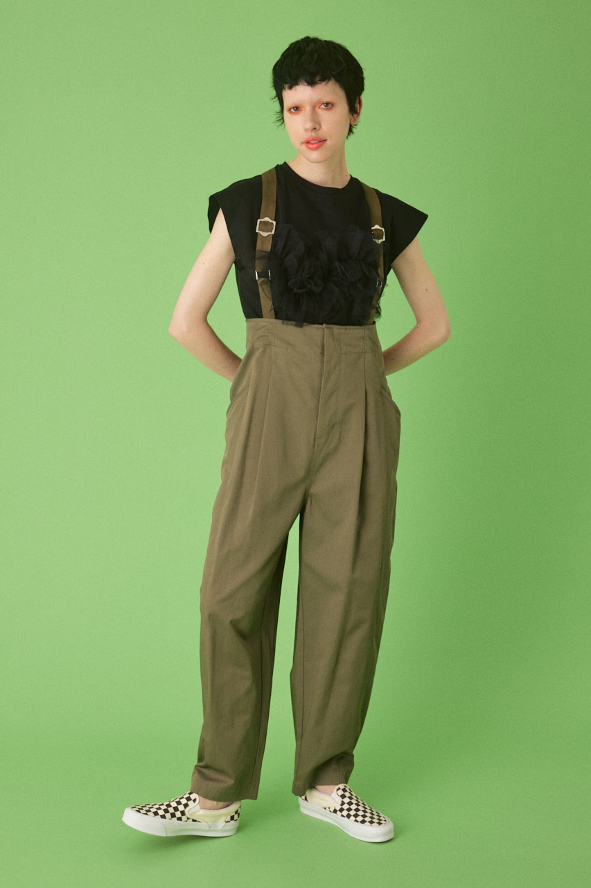 HeRIN.CYE | Suspender pants (ワンピース(ミニ・ミディアム） ) |SHEL