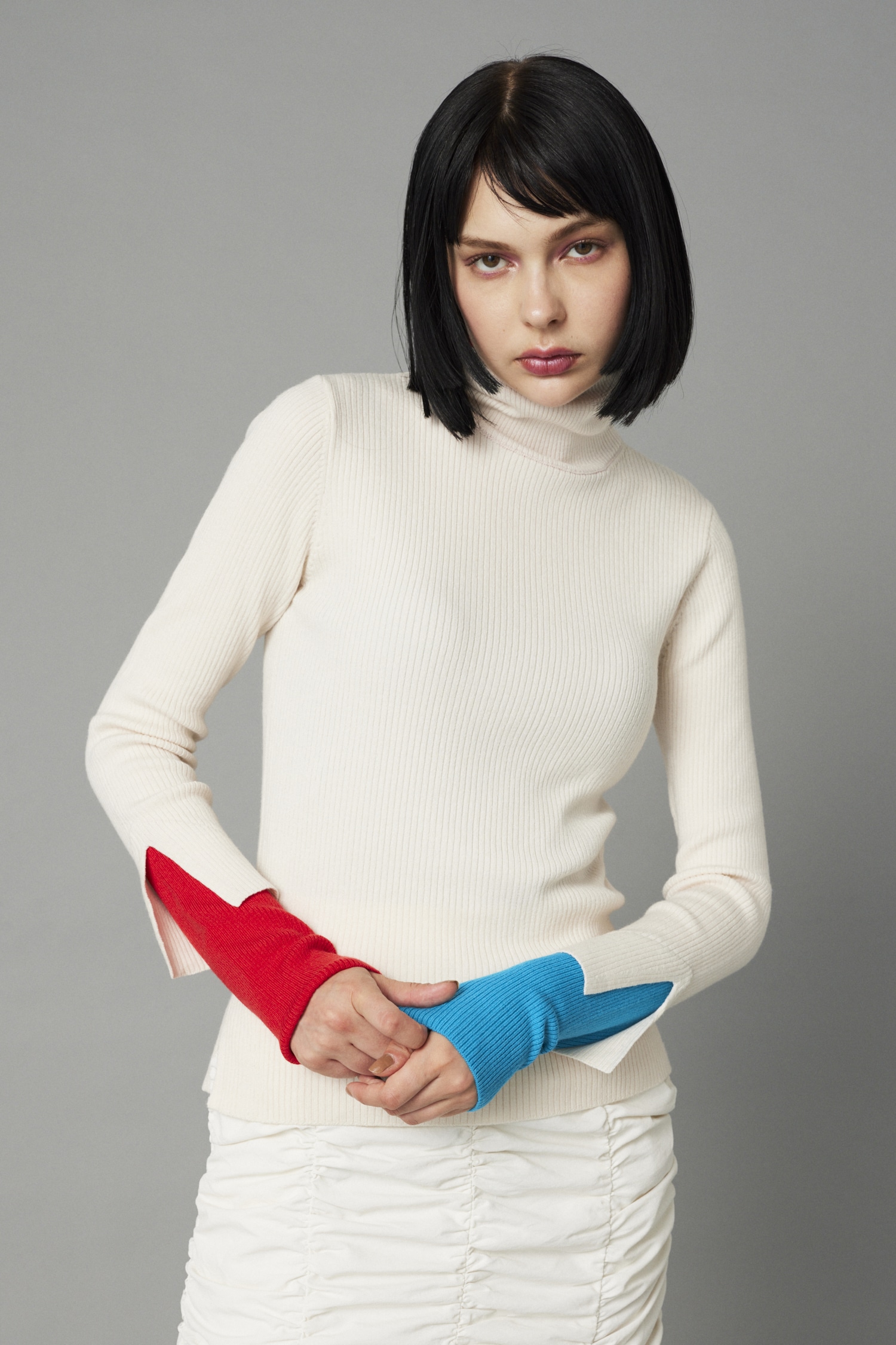 HeRIN.CYE | Double cuff tops (ニット ) |SHEL'TTER WEBSTORE