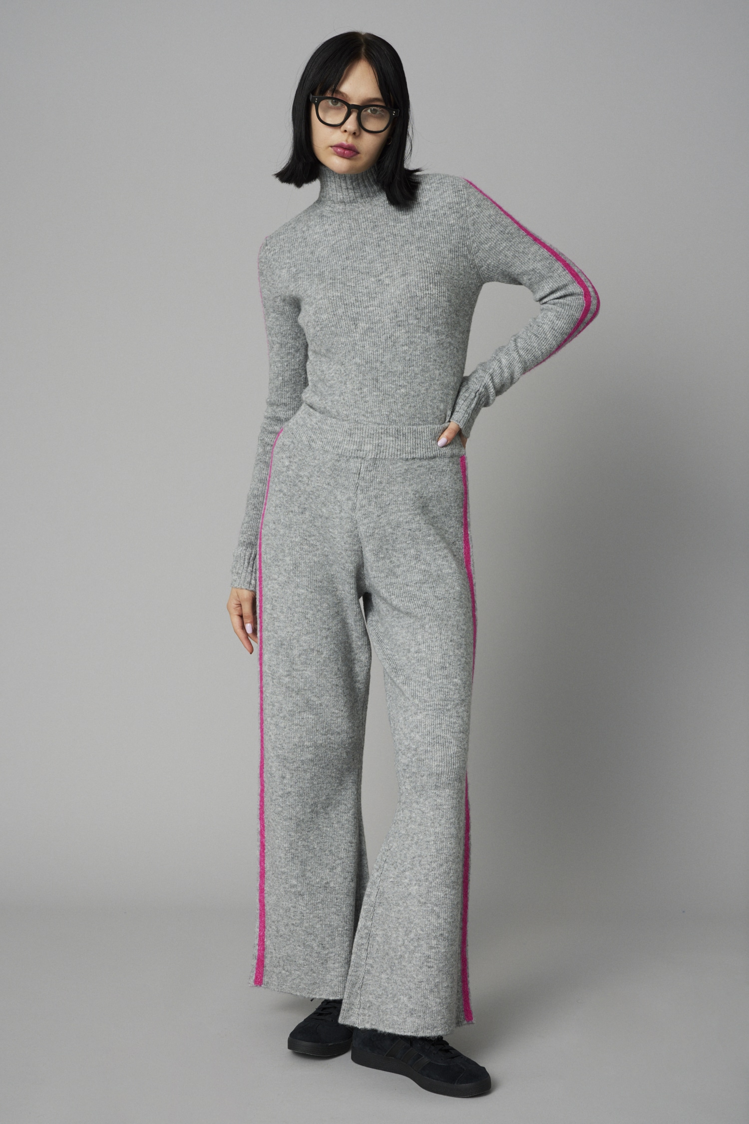 HeRIN.CYE | Line knit pants (パンツ ) |SHEL'TTER WEBSTORE