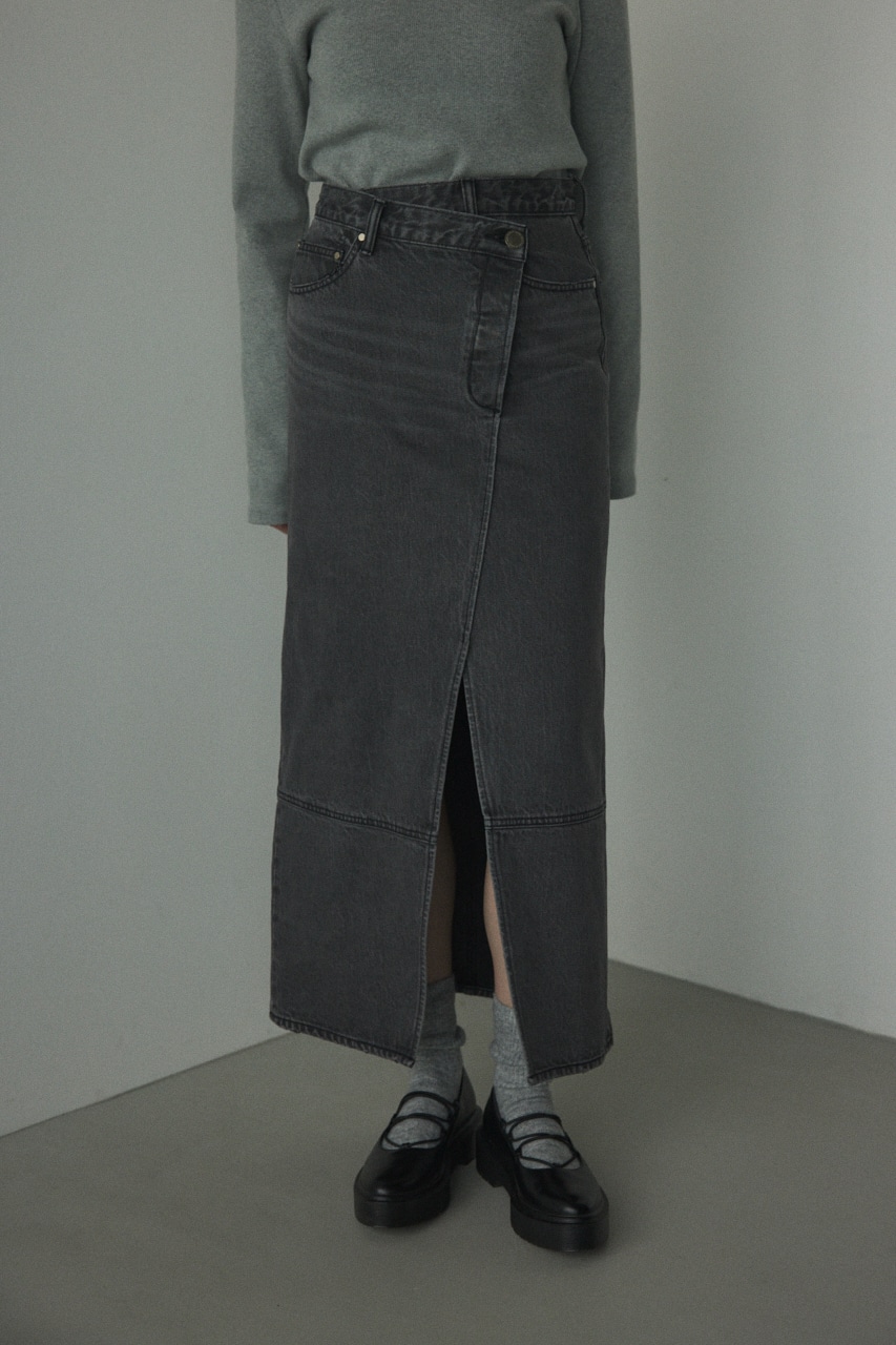 BLACK BY MOUSSY | denim wrap skirt (スカート ) |SHEL'TTER WEBSTORE