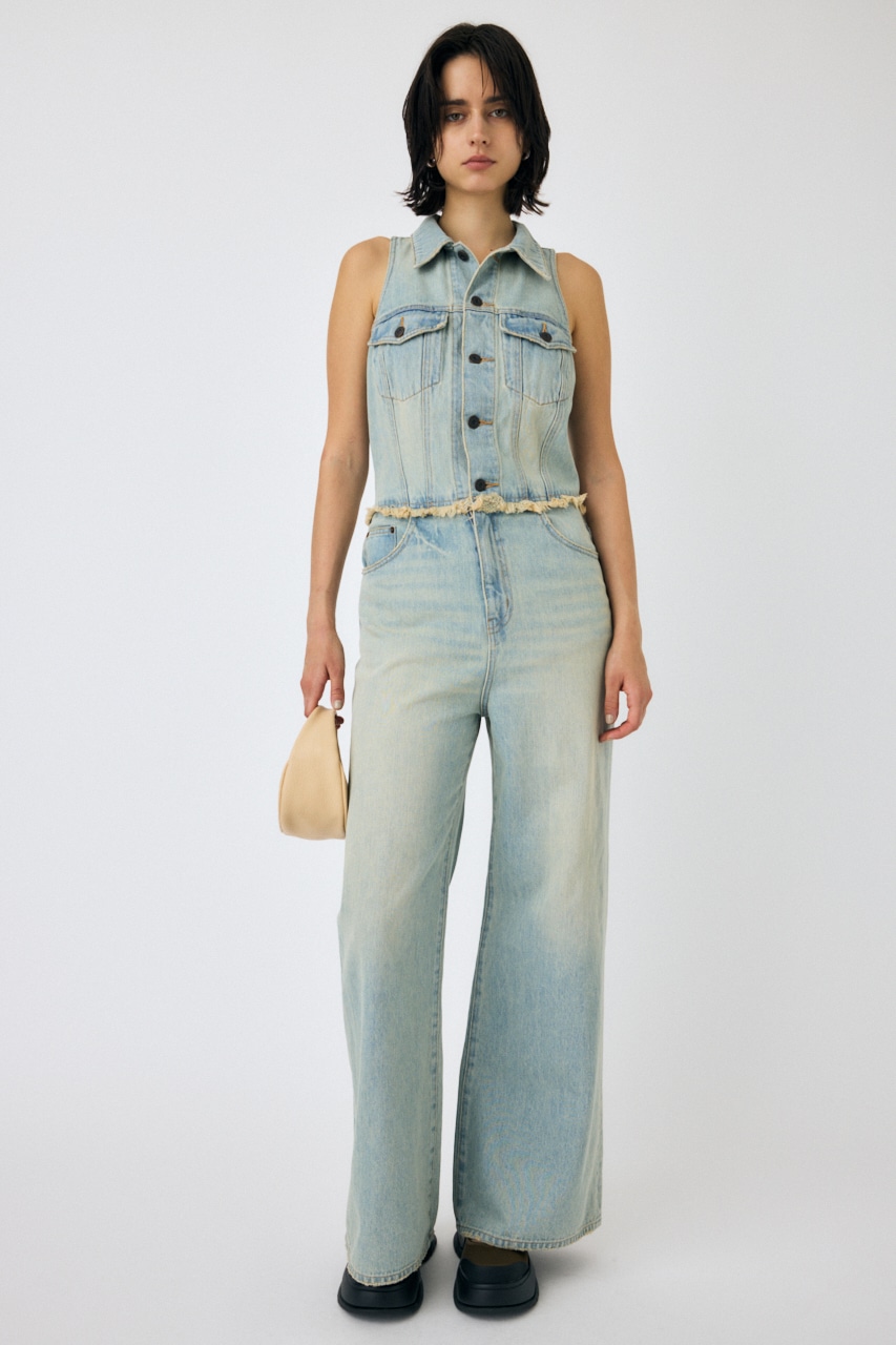 MOUSSY | SLEEVELESS REMAKE ジャンプスーツ (オールインワン ) |SHEL