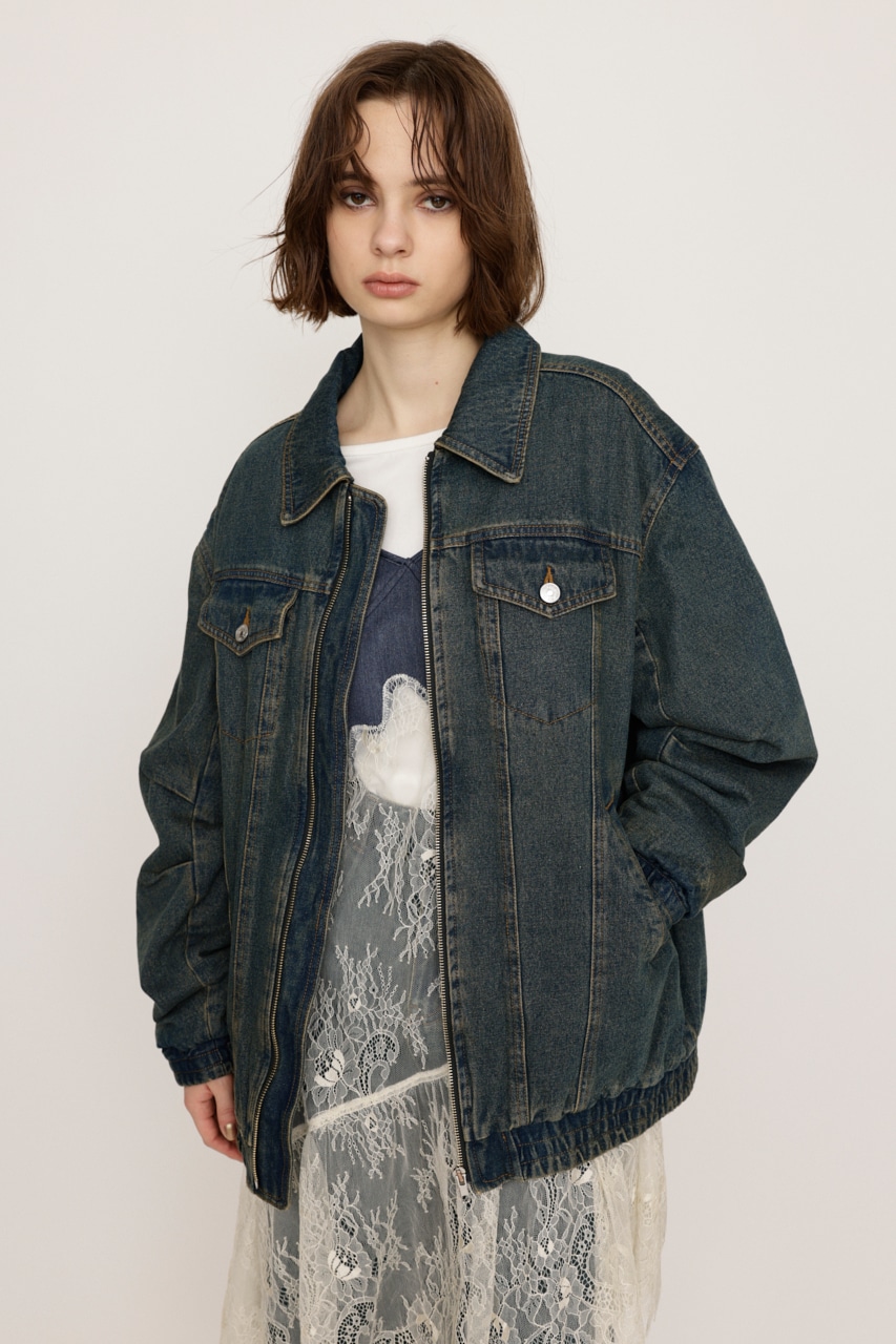 SLY | FRONT ZIP DENIM ブルゾン (デニムジャケット ) |SHEL'TTER WEBSTORE