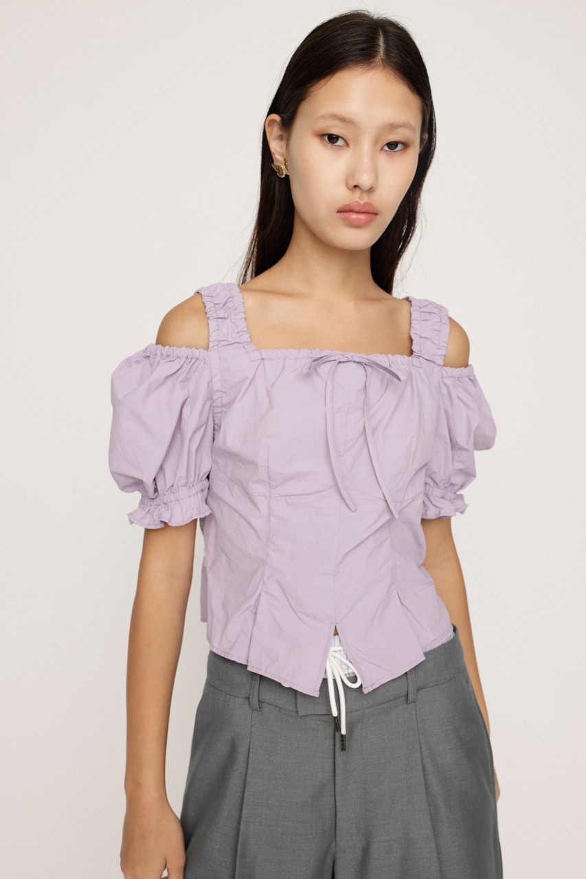 SLY | SHOULDER OPEN SQ PUFF トップス (シャツ・ブラウス ) |SHEL